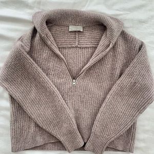 Everlane Felted Merino Half Zip Sweater